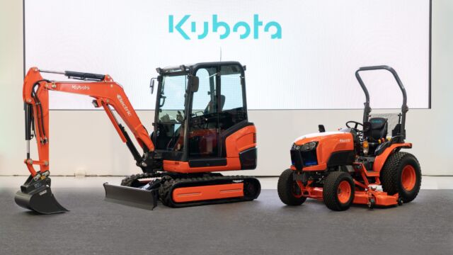 Kubota präsentiert Maschinen mit Elektroantrieb