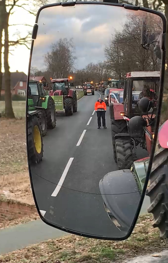 Bauernprotest: Unter anderem auch im Landkreis Oldenburg.