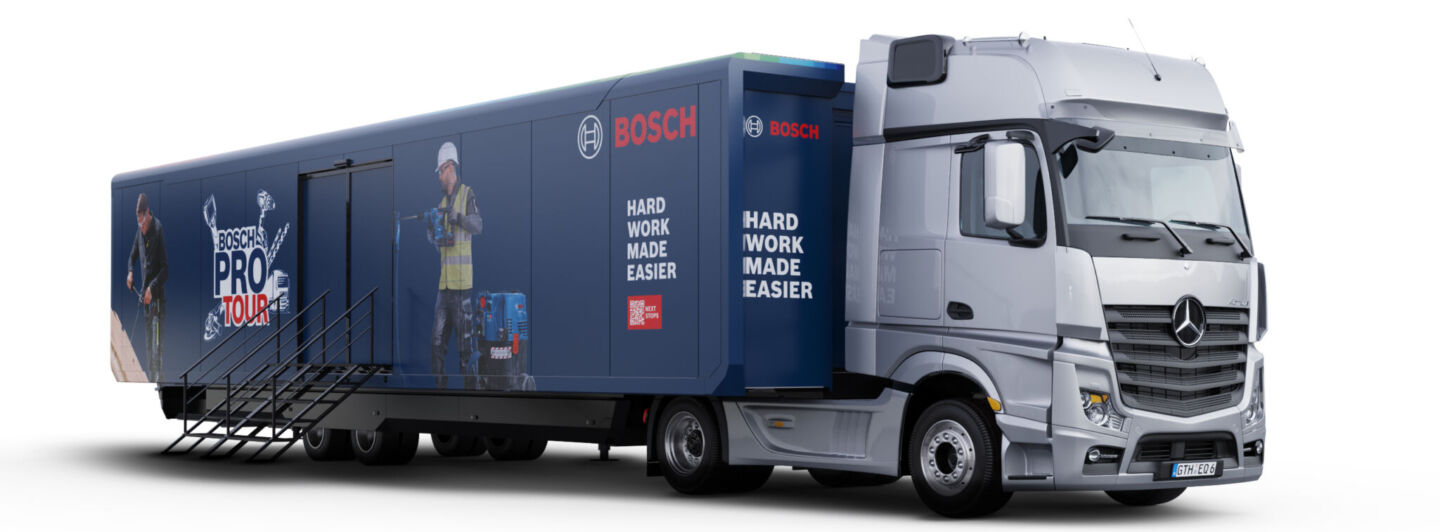 Bosch Akkus und Elektrowerkzeuge jetzt auf Tour durch Europa